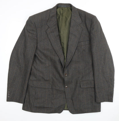 Four Seasons Men's Brown Check Blazer Size 42R