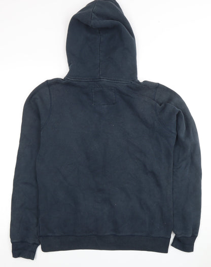 Unisex Adults UK Size L Jack Wills Blue Pullover Hoodie