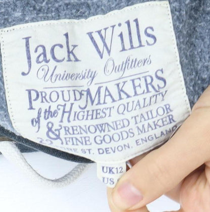 Unisex Adults UK Size L Jack Wills Blue Pullover Hoodie