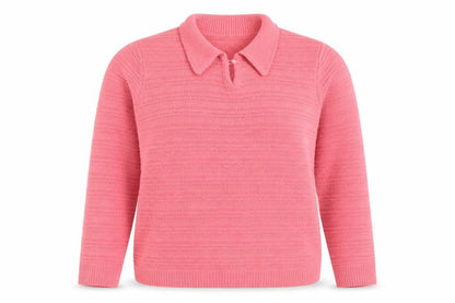 Womens UK Size M Isle Pink Pullover Jumper
