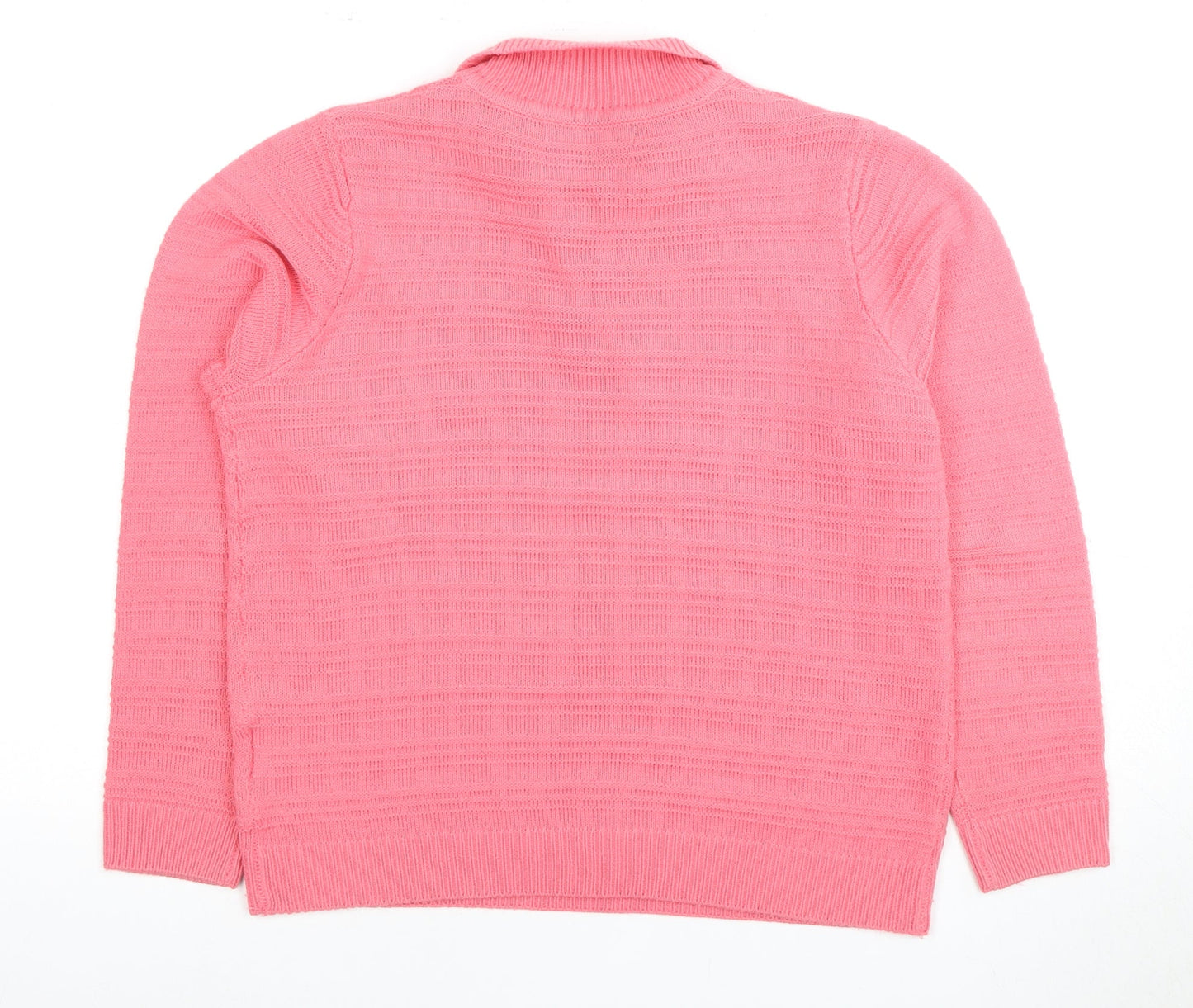 Womens UK Size M Isle Pink Pullover Jumper