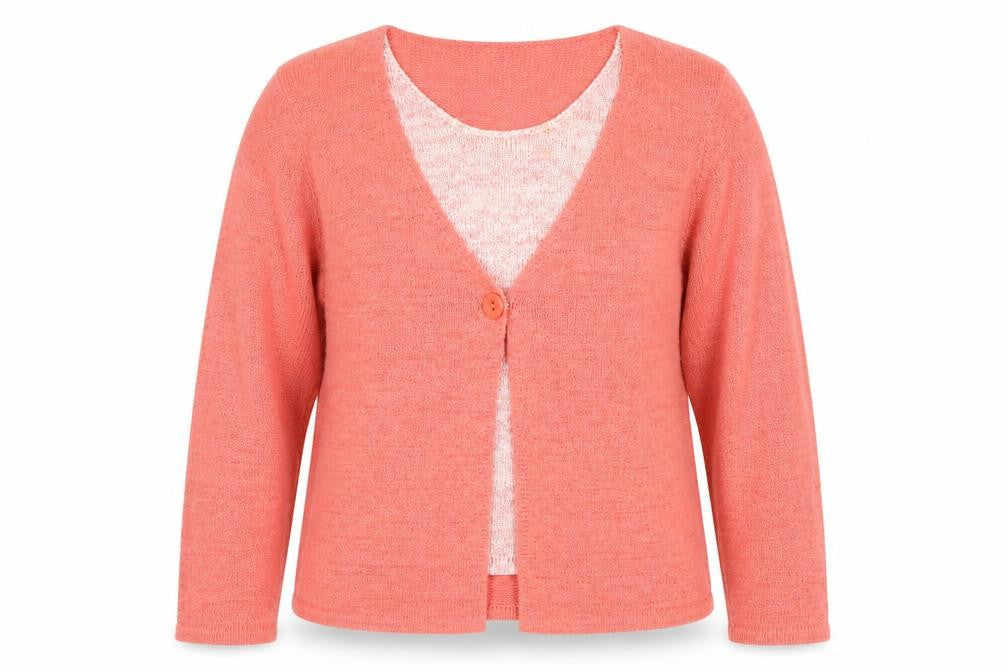 Womens UK Size 18 TIGI Pink Cardigan Jumper