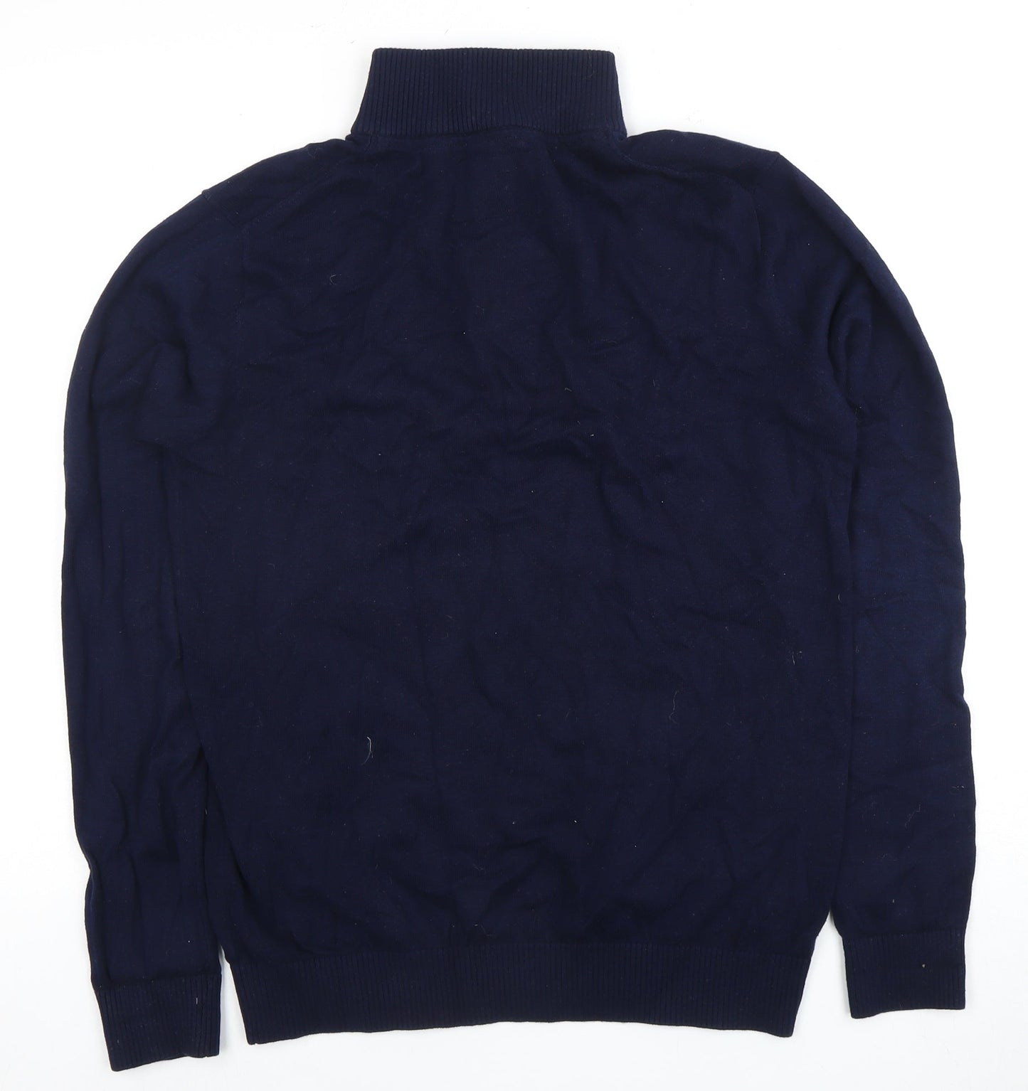 Joules Men's Blue Small Full Zip Cotton Jumper