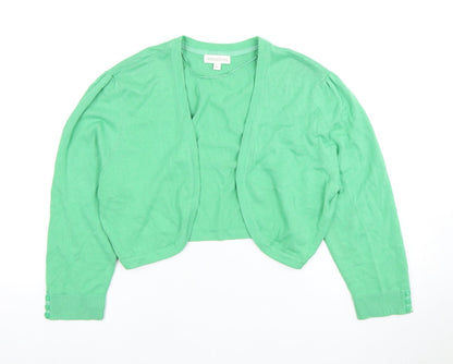 Womens UK Size L Monsoon Green Cardigan Jumper