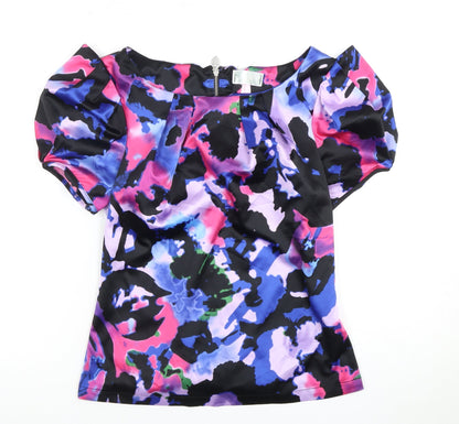 Womens UK Size 10 Lipsy Multicoloured Basic Blouse