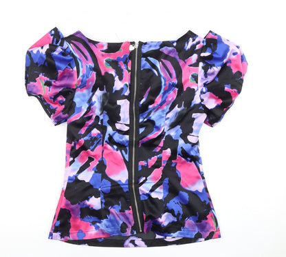 Womens UK Size 10 Lipsy Multicoloured Basic Blouse