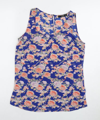 Womens UK Size 8 Oasis Multicoloured Basic Tank