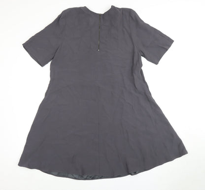 Phase Eight Women's Grey Short Sleeve Dress Size 12