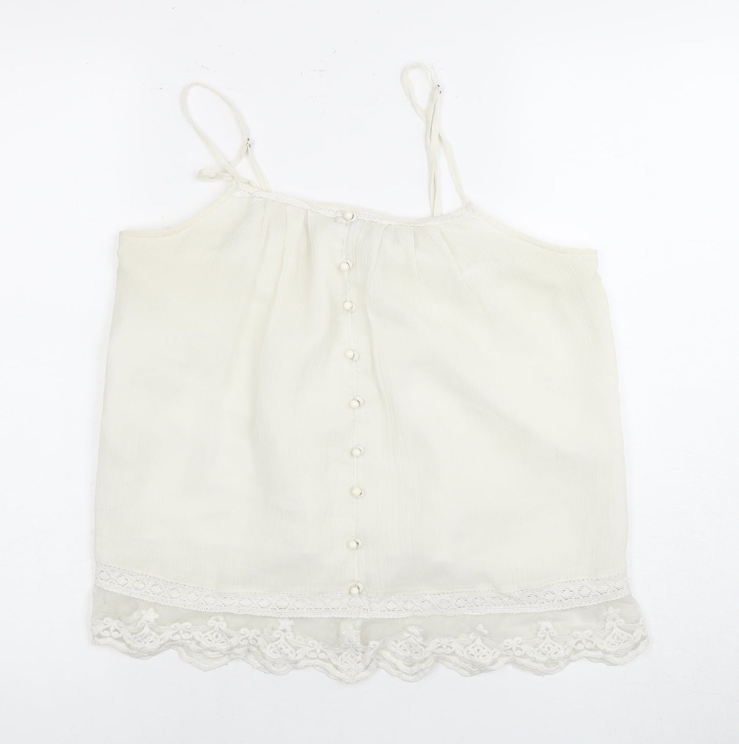 Womens UK Size M VERO MODA White Camisole Camisole