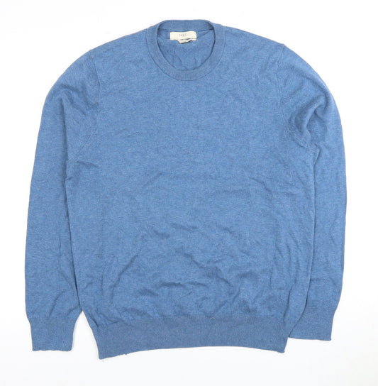 Marks and Spencer Men's Blue Pullover Jumper Size L