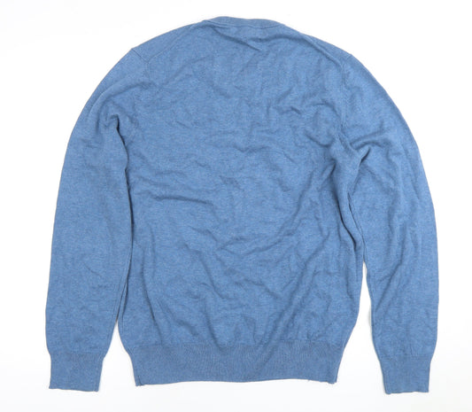 Marks and Spencer Men's Blue Pullover Jumper Size L