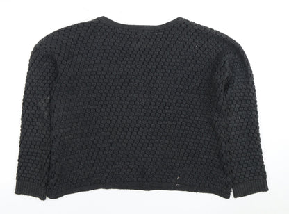 Womens UK Size M Monsoon Black Pullover Jumper