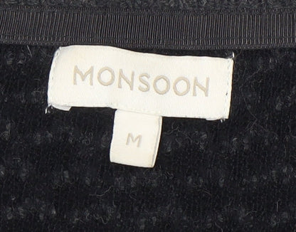 Womens UK Size M Monsoon Black Pullover Jumper