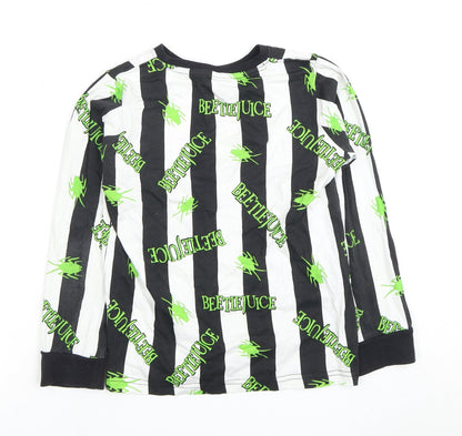 Boys Black Beetlejuice Pyjama Top 9-10 Years