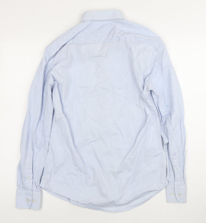 Mens UK Collar Size 15.5 Benetti Smart Blue  Dress Shirt