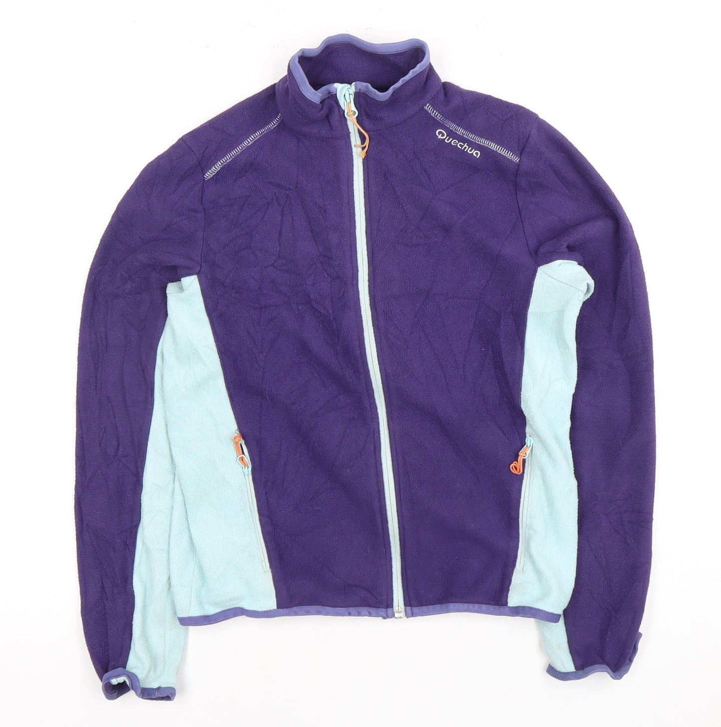Quechua Girls Purple Blue Fleece Jacket Size 14 Years