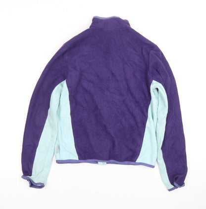 Quechua Girls Purple Blue Fleece Jacket Size 14 Years