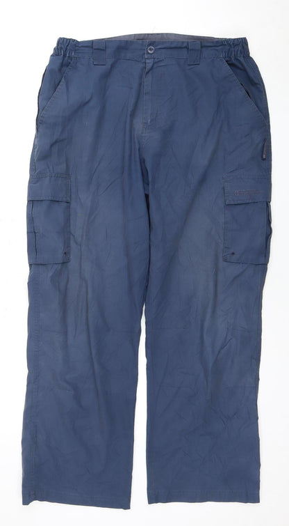 Mountain Warehouse Men's Blue Cargo Trousers Size 36