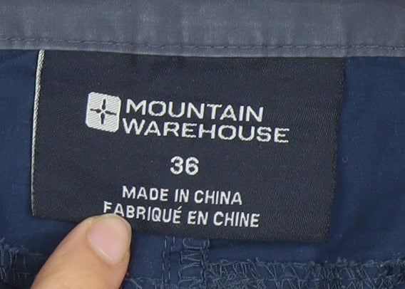 Mountain Warehouse Men's Blue Cargo Trousers Size 36