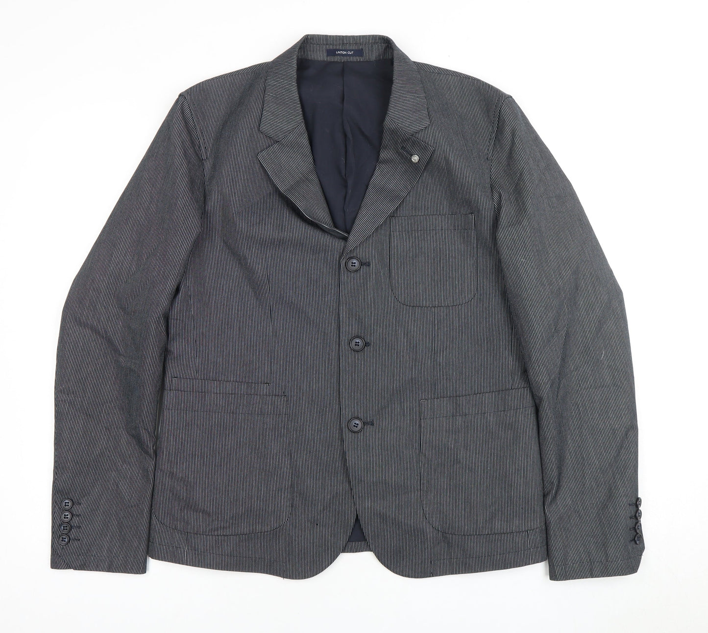 Mens UK Size 38 Peter Werth Regular Blue Suit Jacket