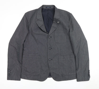Mens UK Size 38 Peter Werth Regular Blue Suit Jacket