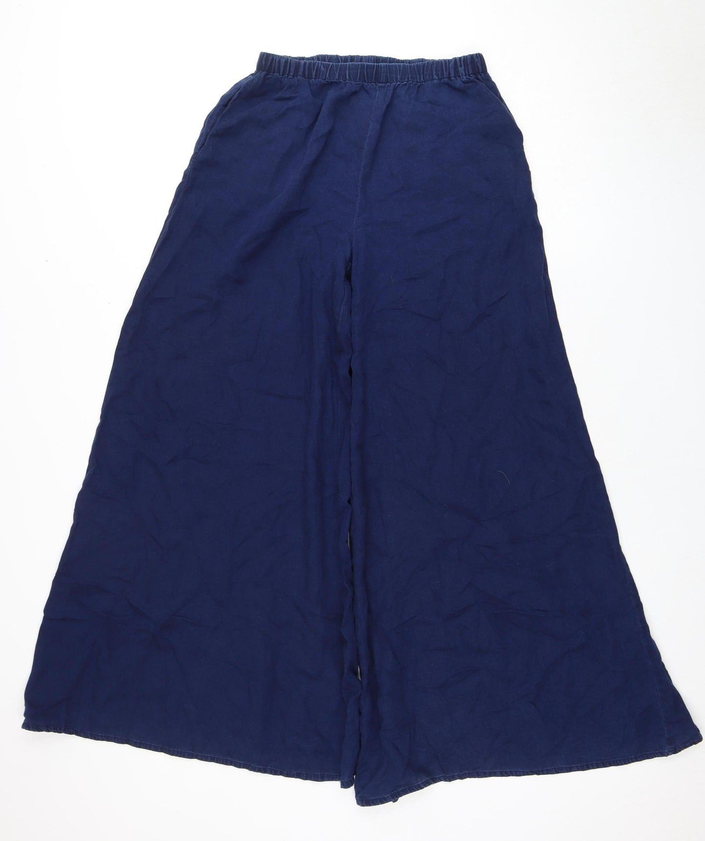 Womens UK Size XS MNG Relaxed Fit Casual Blue Trousers