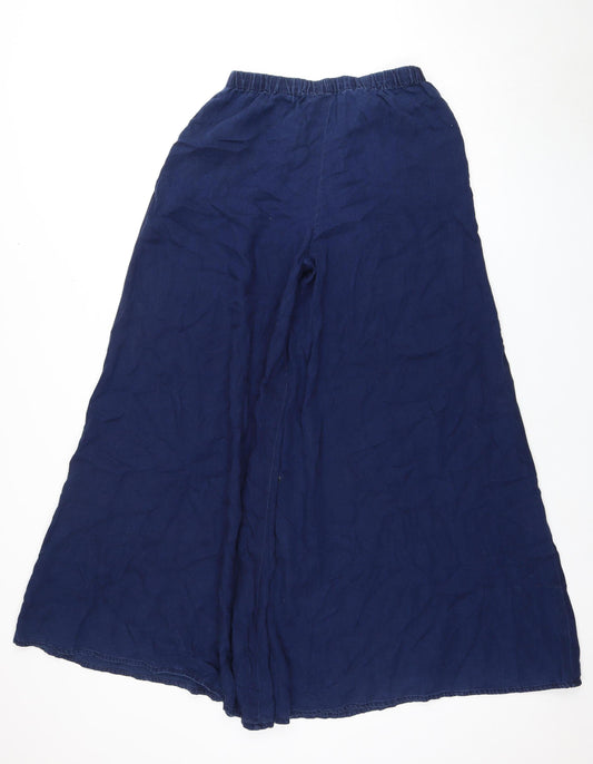 Womens UK Size XS MNG Relaxed Fit Casual Blue Trousers