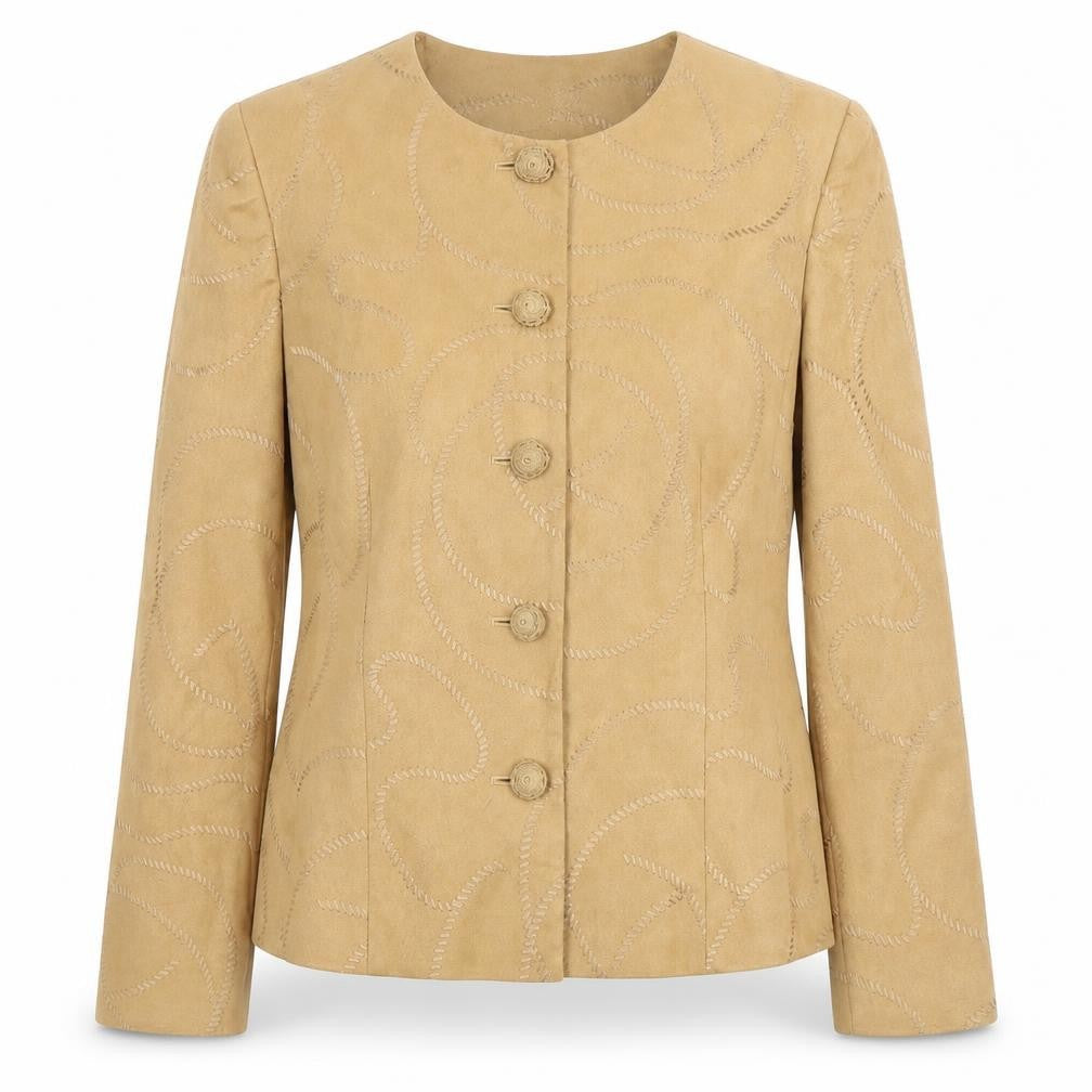 Womens UK Size 10 Viyella Regular Brown Blazer