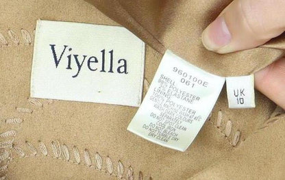 Viyella Women's Brown Blazer, Size 10, Regular Fit, Lined