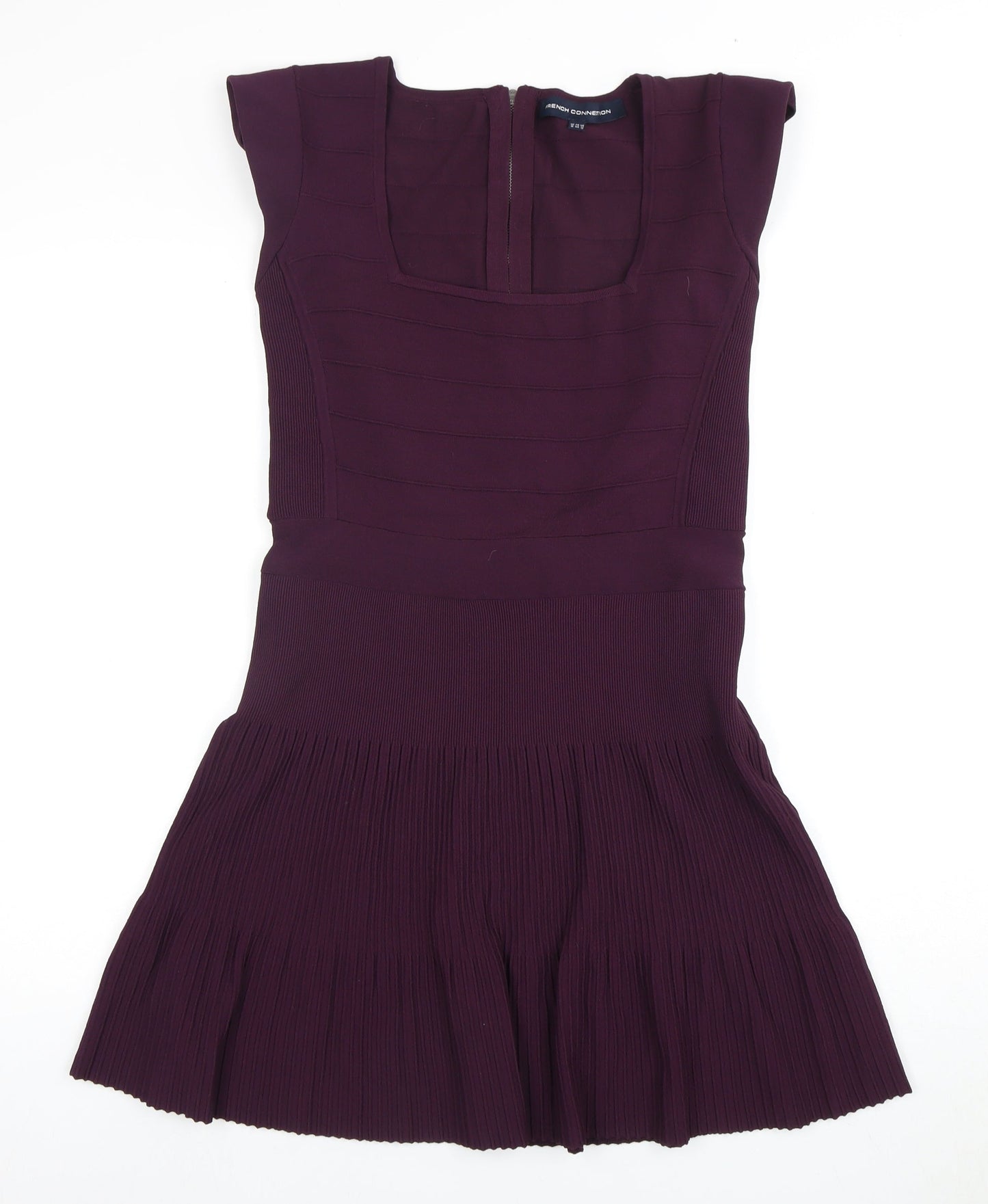 French Connection Women's Purple Sleeveless Dress Size 16