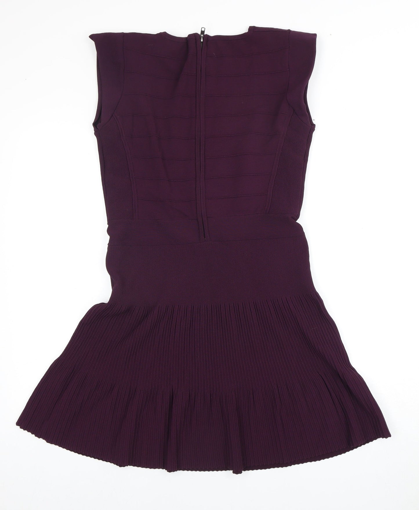 French Connection Women's Purple Sleeveless Dress Size 16