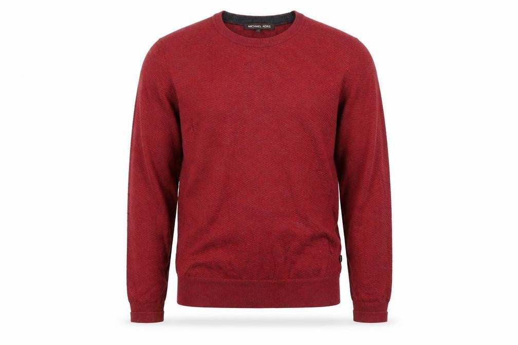 Front view of Michael Kors Men's Red Wool jumper S