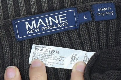Maine New England Men's L Brown Pullover Jumper