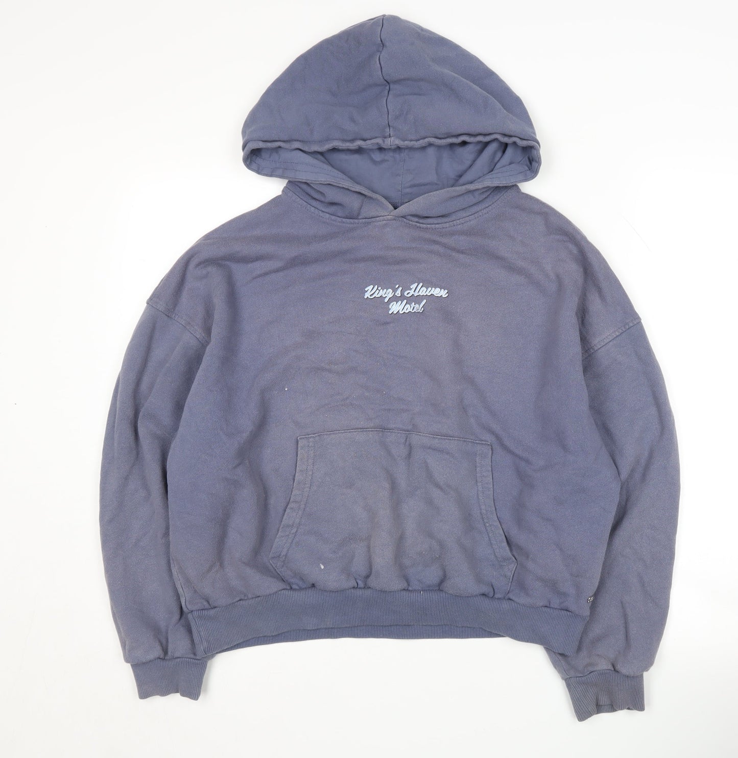Teens UK Size L Pull&Bear Blue Hoodie Hoodie