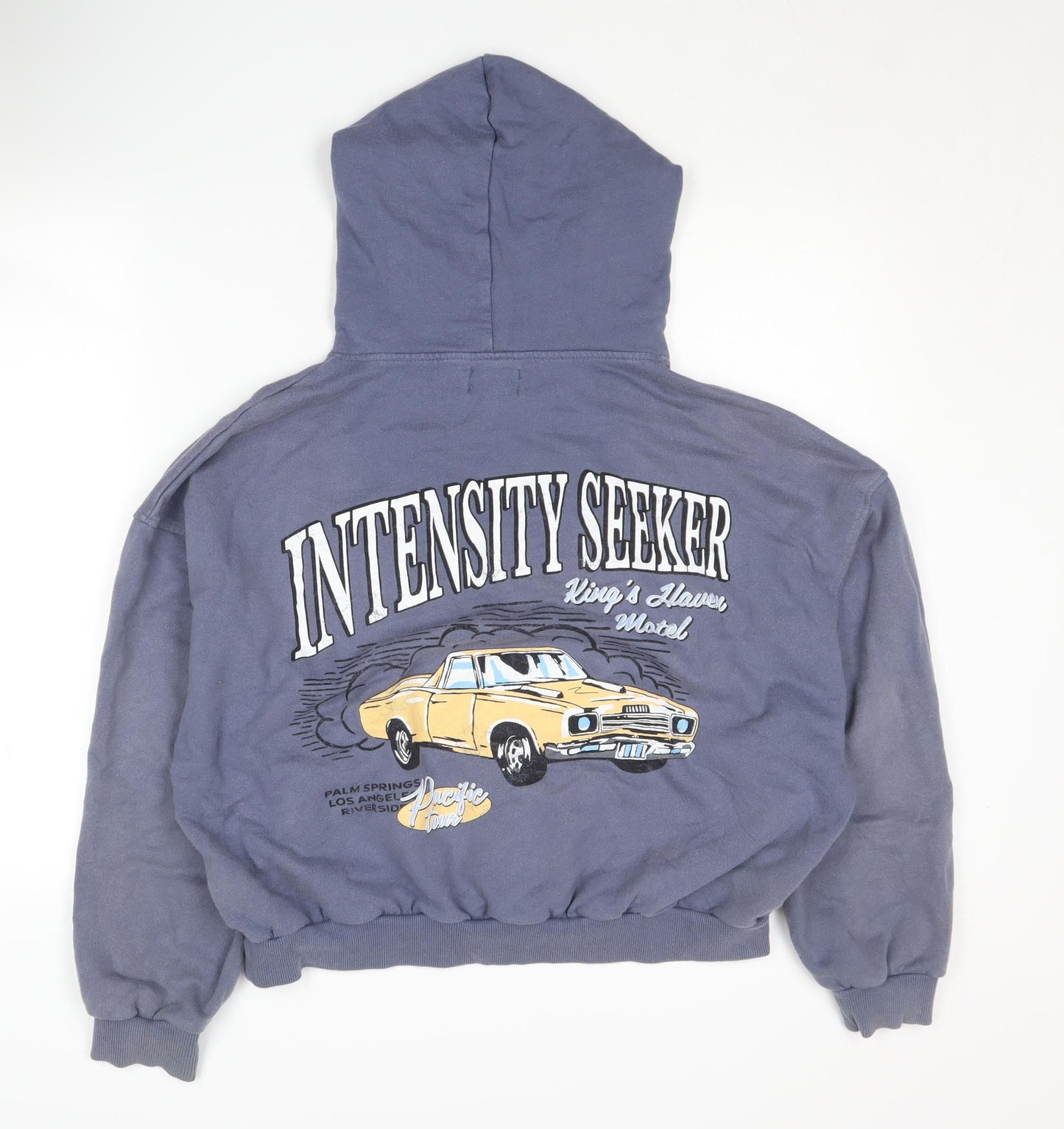 Teens UK Size L Pull&Bear Blue Hoodie Hoodie