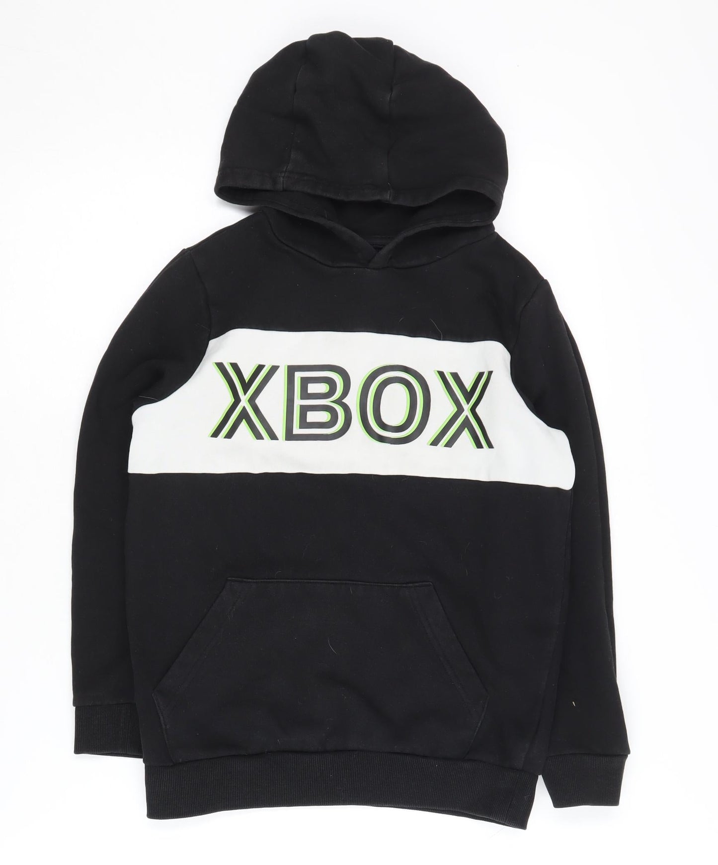 XBOX Boys Black Pullover Hoodie 9-10 Years Gaming Logo