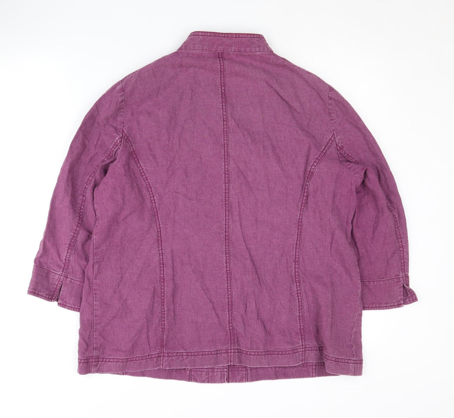 Womens UK Size 16 Viyella Purple Basic Jacket