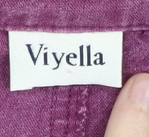Womens UK Size 16 Viyella Purple Basic Jacket
