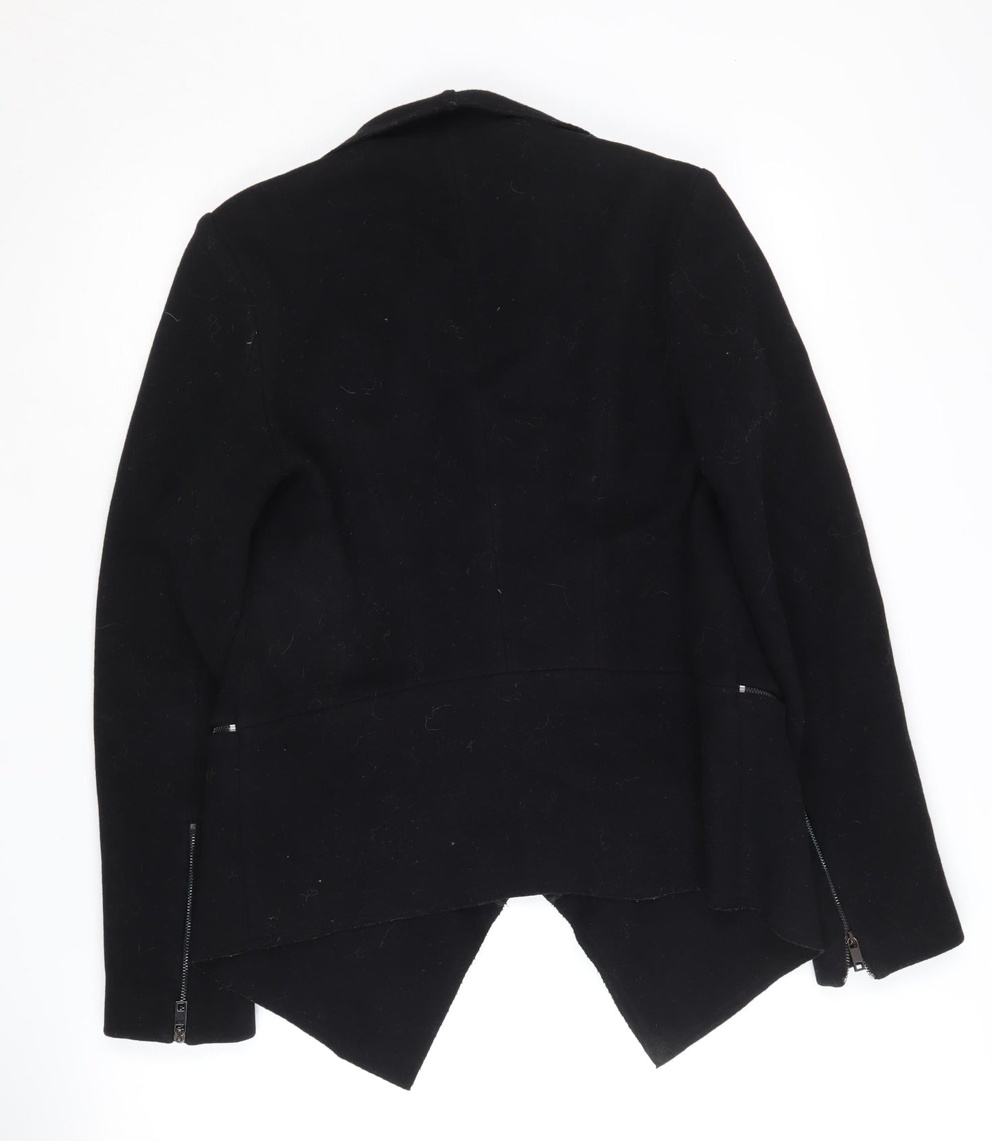 Womens UK Size S Zara Woman Black Basic Jacket