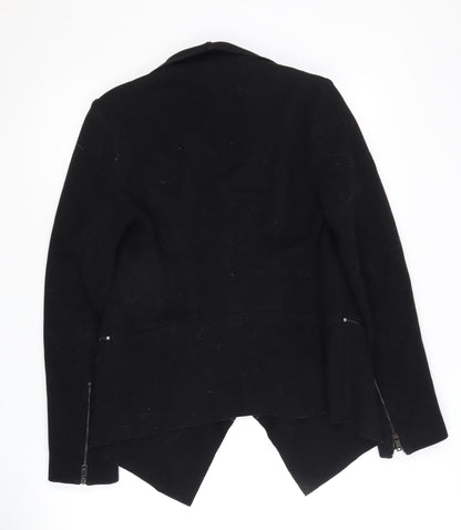 Womens UK Size S Zara Woman Black Basic Jacket