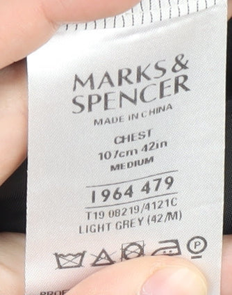 Mens UK Size 42 Marks and Spencer Regular Grey Suit Jacket