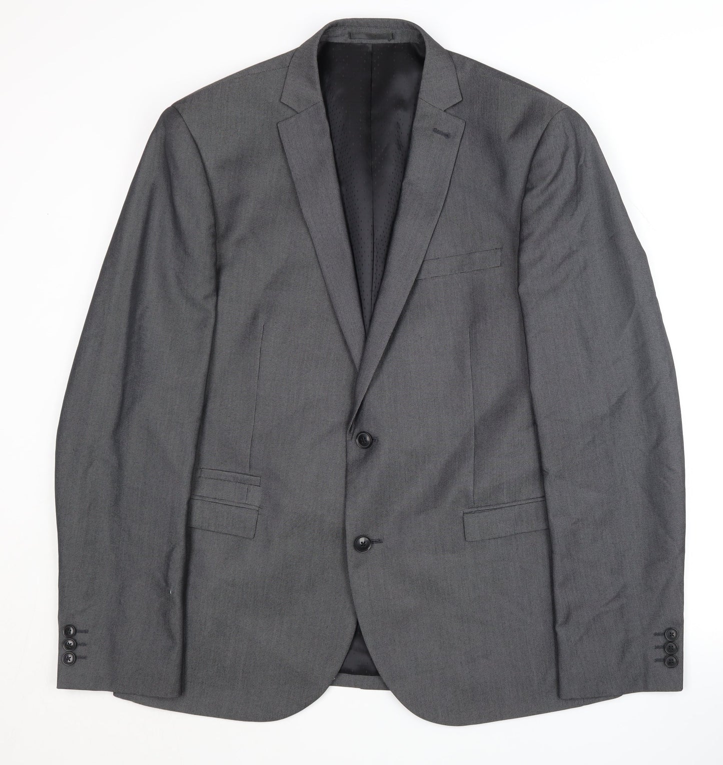 Next Grey Men's Suit Jacket 44R - Formal Business Wear