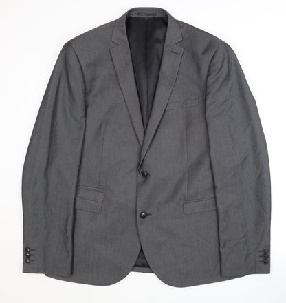 Next Grey Men's Suit Jacket 44R - Formal Business Wear