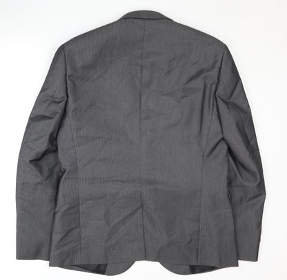Next Grey Men's Suit Jacket 44R - Formal Business Wear