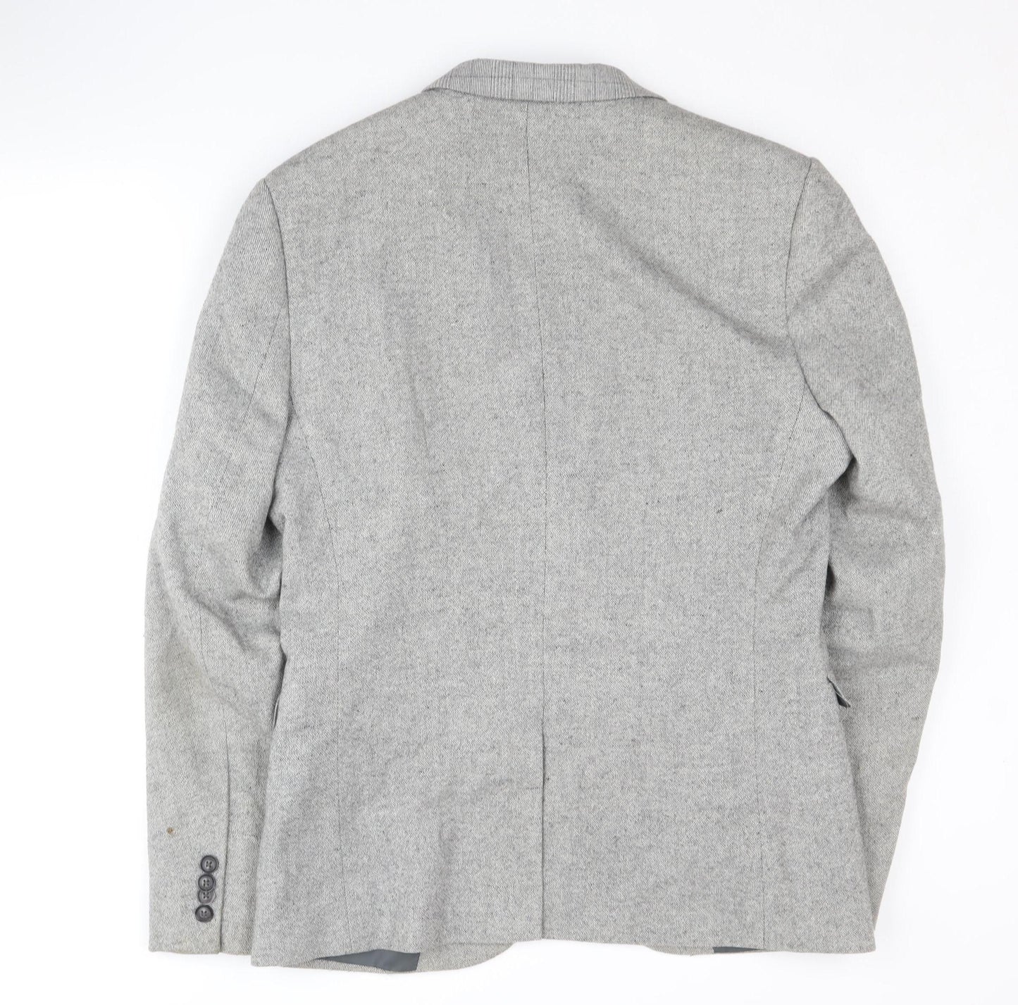 Mens UK Size 40 Topman Regular Grey Suit Jacket