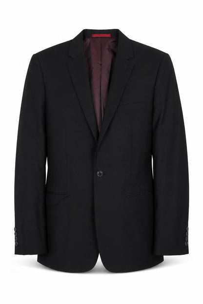 Mens UK Size 38 Topman Regular Black Suit Jacket