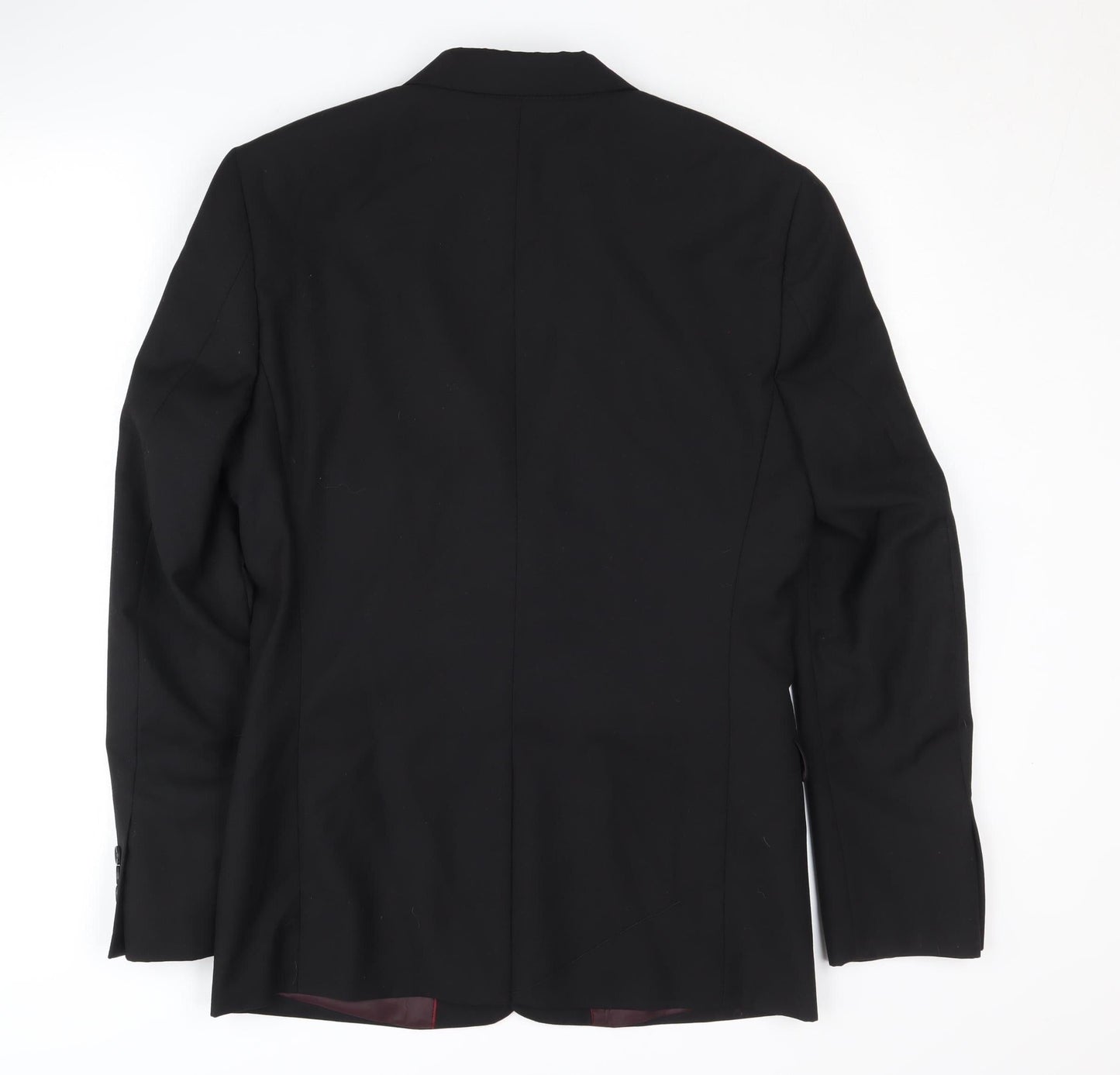 Mens UK Size 38 Topman Regular Black Suit Jacket