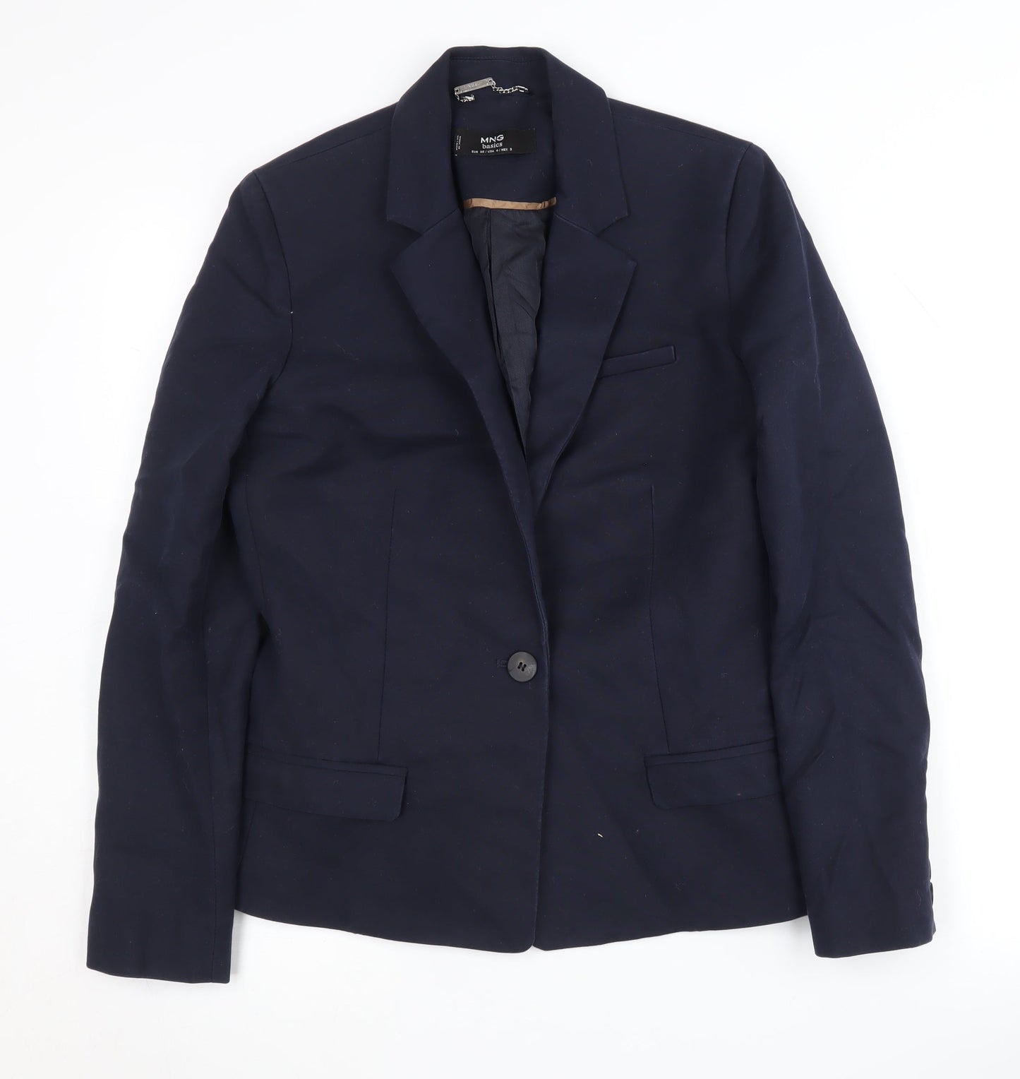 Womens UK Size 8 MNG Regular Blue Blazer