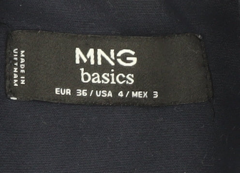 Womens UK Size 8 MNG Regular Blue Blazer