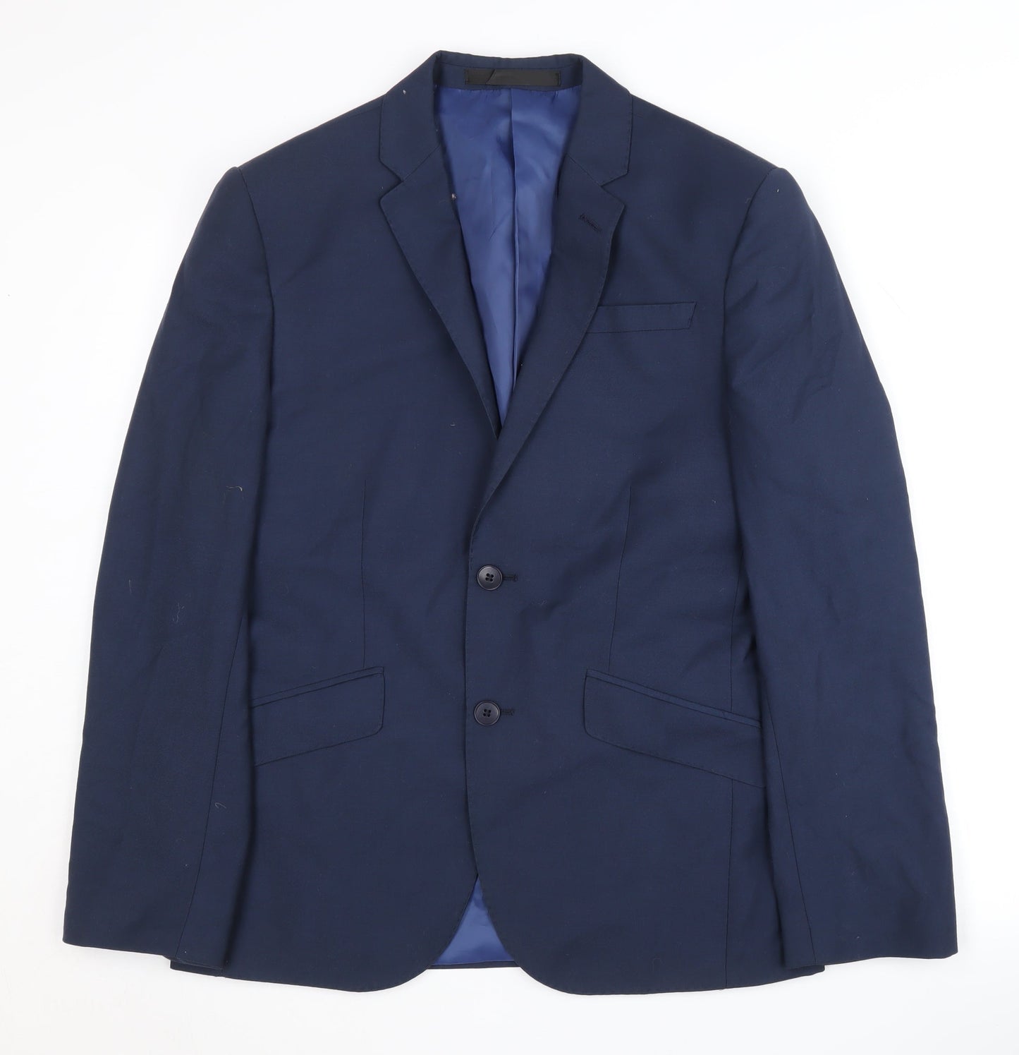 Mens UK Size 36 Marks and Spencer Regular Blue Suit Jacket